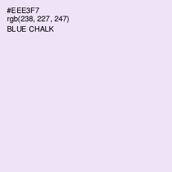 #EEE3F7 - Blue Chalk Color Image