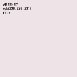 #EEE4E7 - Ebb Color Image