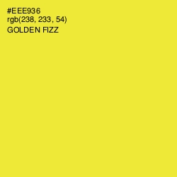 #EEE936 - Golden Fizz Color Image