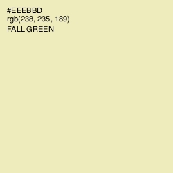 #EEEBBD - Fall Green Color Image