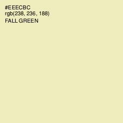 #EEECBC - Fall Green Color Image