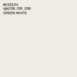 #EEEEE4 - Green White Color Image