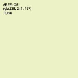 #EEF1C5 - Tusk Color Image