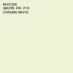 #EEF2D6 - Chrome White Color Image