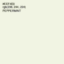 #EEF4E0 - Peppermint Color Image