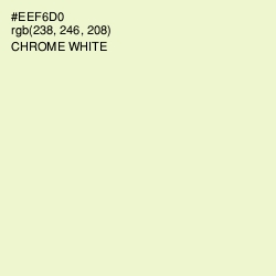 #EEF6D0 - Chrome White Color Image