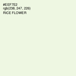 #EEF7E2 - Rice Flower Color Image