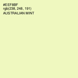 #EEF8BF - Australian Mint Color Image