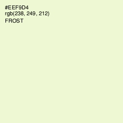 #EEF9D4 - Frost Color Image
