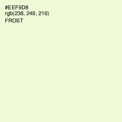 #EEF9D8 - Frost Color Image