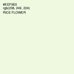 #EEF9E0 - Rice Flower Color Image