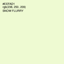 #EEFAD1 - Snow Flurry Color Image