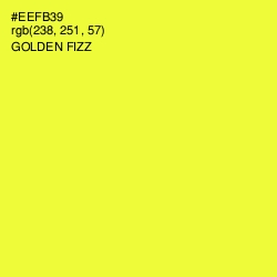 #EEFB39 - Golden Fizz Color Image