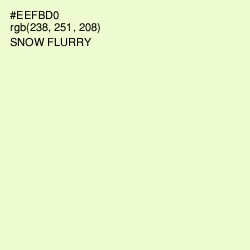 #EEFBD0 - Snow Flurry Color Image