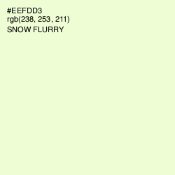 #EEFDD3 - Snow Flurry Color Image