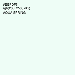#EEFDF5 - Aqua Spring Color Image