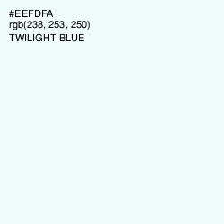 #EEFDFA - Twilight Blue Color Image