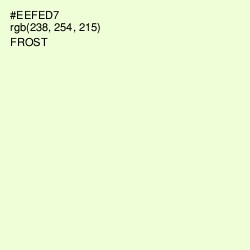#EEFED7 - Frost Color Image