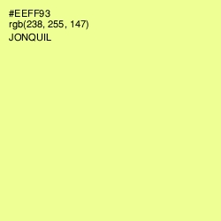 #EEFF93 - Jonquil Color Image
