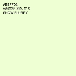 #EEFFD3 - Snow Flurry Color Image