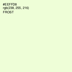 #EEFFD8 - Frost Color Image