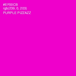 #EF00CB - Purple Pizzazz Color Image