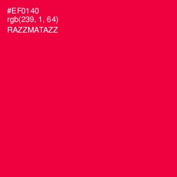 #EF0140 - Razzmatazz Color Image