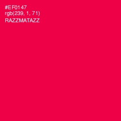 #EF0147 - Razzmatazz Color Image