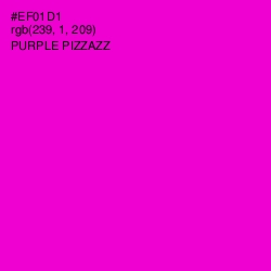 #EF01D1 - Purple Pizzazz Color Image