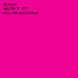 #EF0397 - Hollywood Cerise Color Image
