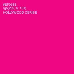 #EF0683 - Hollywood Cerise Color Image