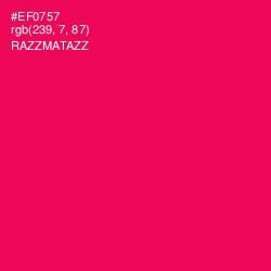 #EF0757 - Razzmatazz Color Image