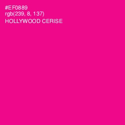#EF0889 - Hollywood Cerise Color Image