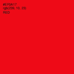 #EF0A17 - Red Color Image