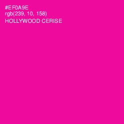 #EF0A9E - Hollywood Cerise Color Image