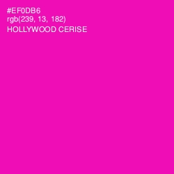 #EF0DB6 - Hollywood Cerise Color Image