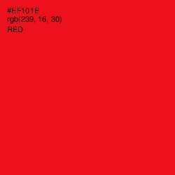 #EF101E - Red Color Image