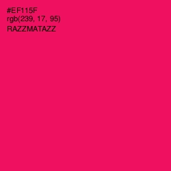 #EF115F - Razzmatazz Color Image