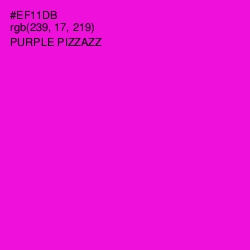 #EF11DB - Purple Pizzazz Color Image