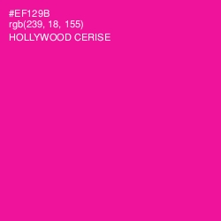 #EF129B - Hollywood Cerise Color Image