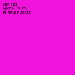 #EF13DB - Purple Pizzazz Color Image