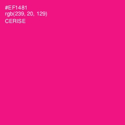 #EF1481 - Cerise Color Image