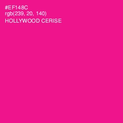 #EF148C - Hollywood Cerise Color Image