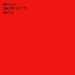 #EF1511 - Red Color Image