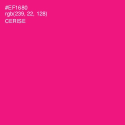 #EF1680 - Cerise Color Image