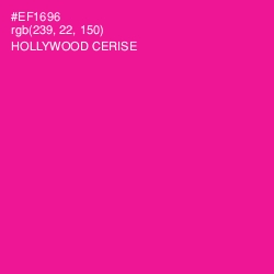 #EF1696 - Hollywood Cerise Color Image