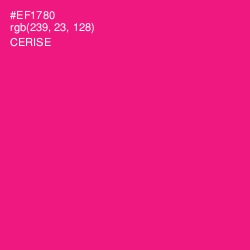 #EF1780 - Cerise Color Image