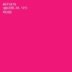 #EF1879 - Rose Color Image