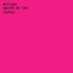 #EF1D84 - Cerise Color Image