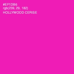 #EF1DB6 - Hollywood Cerise Color Image